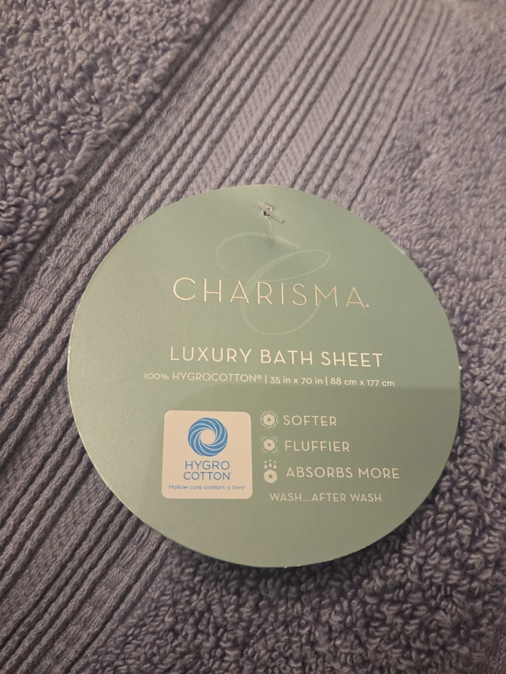 Charisma Blue Bath Sheet Set Of 3